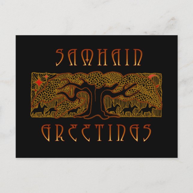 The Great Tree Samhain Card (Front)