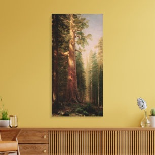 The Great Trees, Mariposa Grove, CA by Bierstadt Canvas Print