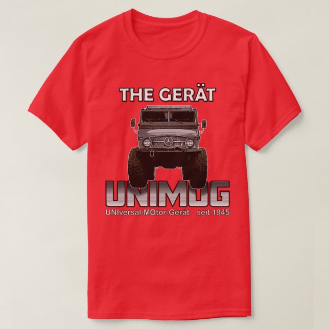 THE GREAT UNIMOG UNIversalMOtorGert front T-Shirt (Design Front)