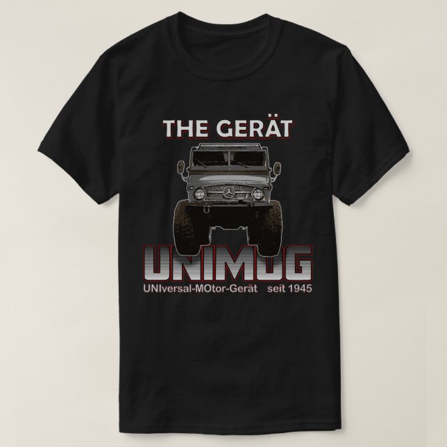 THE GREAT UNIMOG UNIversalMOtorGert front T-Shirt (Design Front)