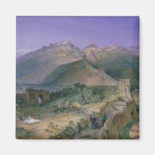 The Great Wall of China, 1886 (w/c) Magnet