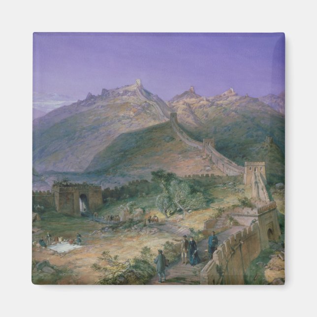 The Great Wall of China, 1886 (w/c) Magnet (Front)