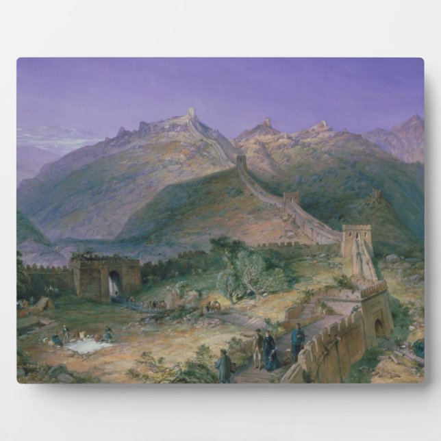 The Great Wall of China, 1886 (w/c) Plaque (Front)
