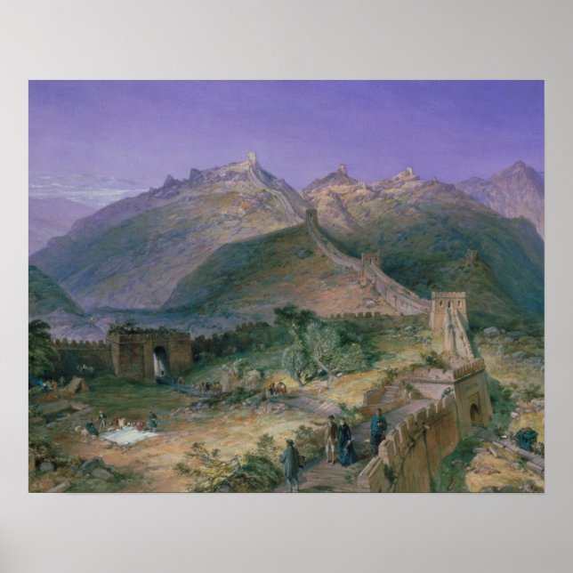 The Great Wall of China, 1886 (w/c) Poster (Front)