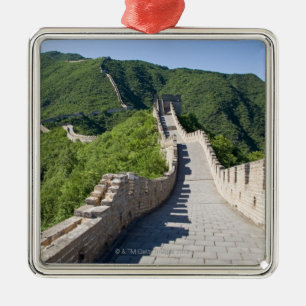 The Great Wall of China in Beijing, China Metal Tree Decoration