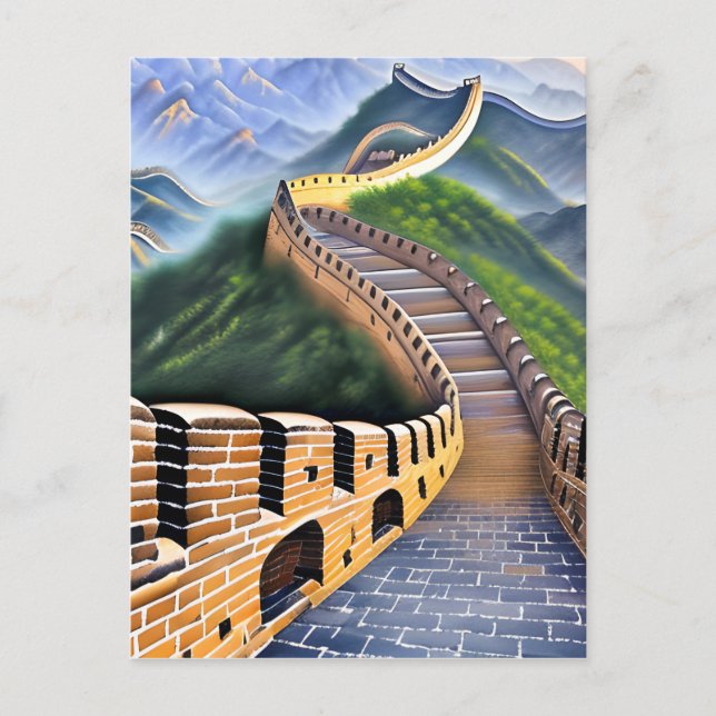 The Great Wall of China is one of the most iconic  Postcard (Front)