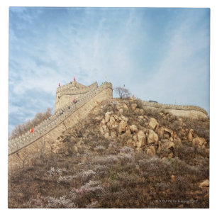 The great wall of China outside Beijing Tile