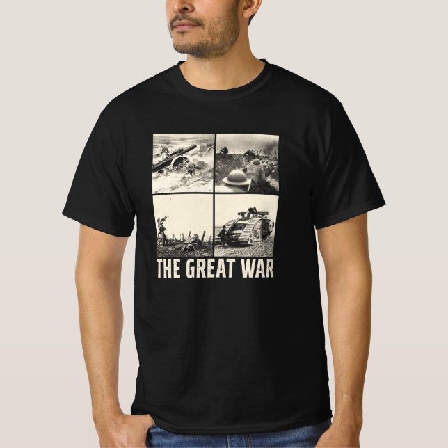 The Great War - WW1 Photos T-Shirt (Front)