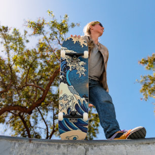 The Great Wave Hokusai Vintage Skateboard Deck