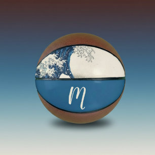 The Great Wave - Japanese art Basketball