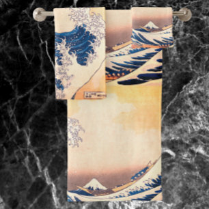 The Great Wave - Japanese art Bath Towel Set