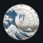The Great Wave - Japanese art Dartboard<br><div class="desc">The Great Wave - vintage Japanese art by the19th century artist Katsushika Hokusai . It was edited and applied on this Dart Board by lumirala . Easy to personalise it now with your monogram .</div>