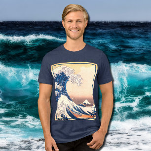 The Great Wave - Japanese art Tri-Blend Shirt