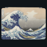The Great Wave | Monogram iPad Air Cover<br><div class="desc">Trendy monogram design featuring the Hokusai's famous Great Wave painting. Add your custom wording to this design by using the "Edit this design template" boxes on the right hand side of the item, or click the blue "Customise it" button to arrange the text, change the fonts and colours and to...</div>
