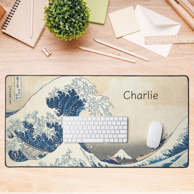 the great wave mount fuji painting japanese art desk mat (Creator Uploaded)