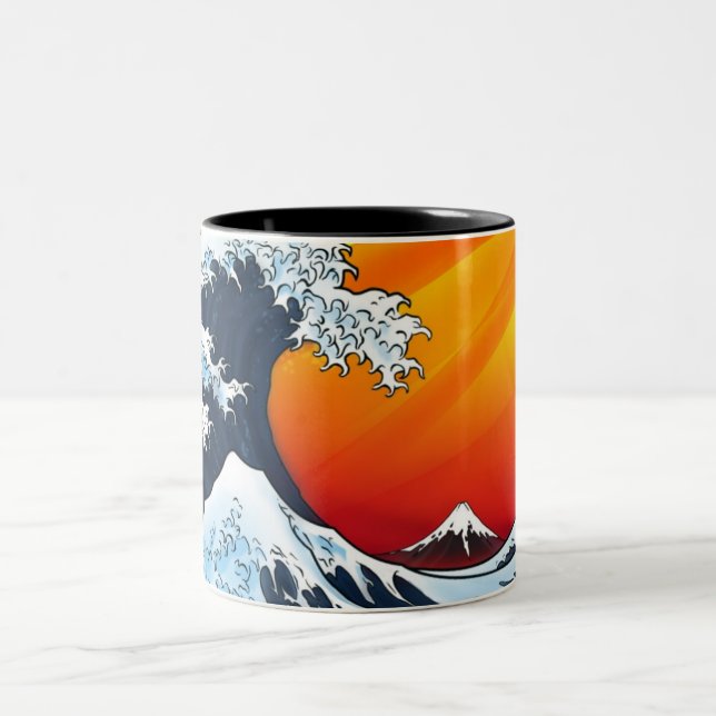 THE GREAT WAVE mug by nicola (Center)