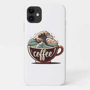 The Great Wave Of Coffee Case-Mate iPhone Case