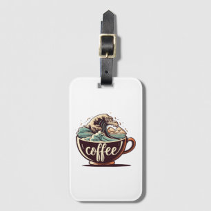 The Great Wave Of Coffee Luggage Tag