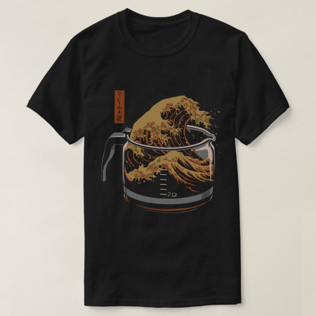 The Great Wave of Coffee   T-Shirt (Design Front)