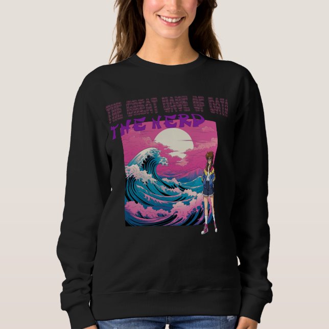 The Great Wave Of Data Sweatshirt (Front)