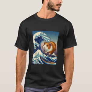 The Great Wave of Guinea Pig Japanese Animal Anime T-Shirt