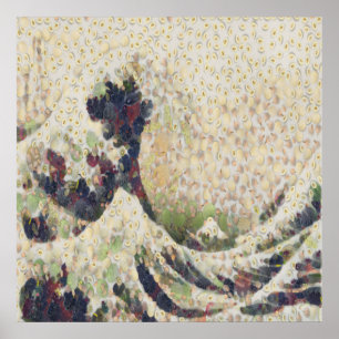 The Great Wave Of Honeydew Melon After Hokusai Poster