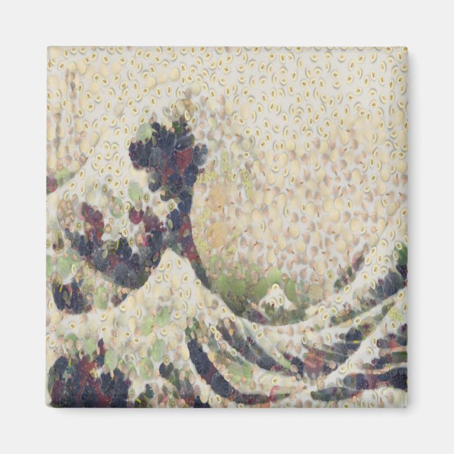The Great Wave Of Honeydew Melon Fine Art Spoof Magnet (Front)