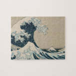 The Great Wave of Kanagawa, Views of Mt. Fuji Jigsaw Puzzle<br><div class="desc">Image Collection Number:  XIR158277  The Great Wave of Kanagawa,  from the series '36 Views of Mt. Fuji' ('Fugaku sanjuokkei') pub. by Nishimura Eijudo (woodblock print). Hokusai,  Katsushika (1760-1849) woodblock print. Private Collection Giraudon.</div>