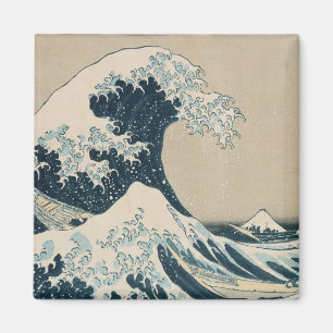 The Great Wave of Kanagawa, Views of Mt. Fuji Magnet