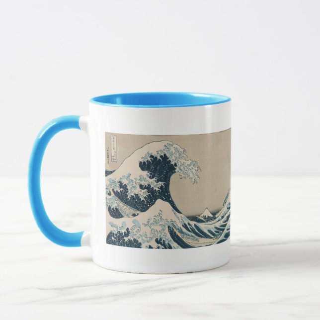 The Great Wave of Kanagawa, Views of Mt. Fuji Mug (Left)