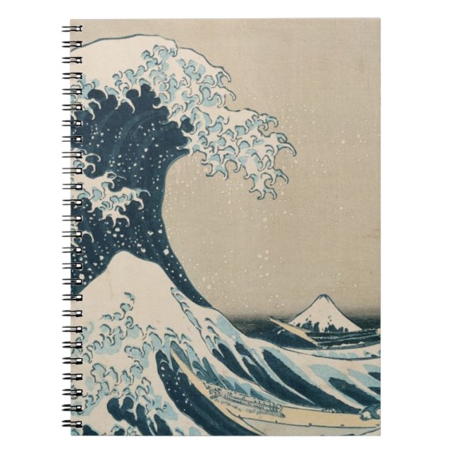 The Great Wave of Kanagawa, Views of Mt. Fuji Notebook (Front)