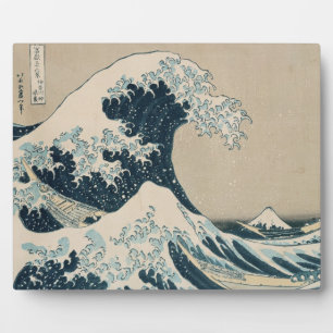 The Great Wave of Kanagawa, Views of Mt. Fuji Plaque