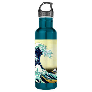 The Great Wave off Kanagawa (神奈川沖浪裏) 710 Ml Water Bottle
