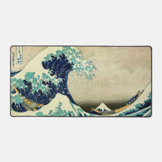 The Great Wave off Kanagawa (神奈川沖浪裏) Ceramic Tile Desk Mat