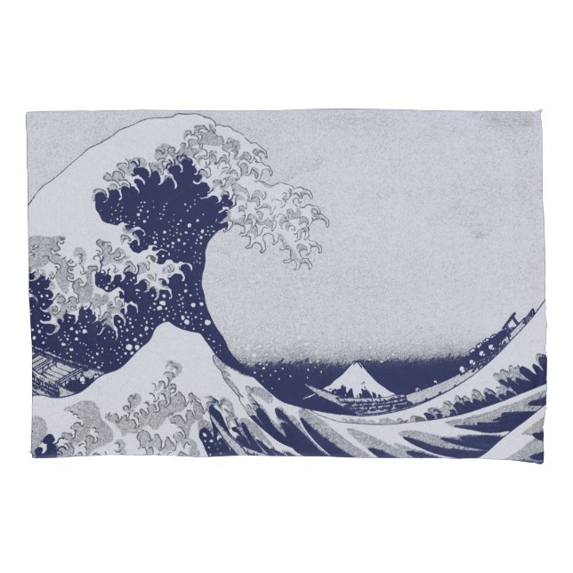 The Great Wave off Kanagawa (神奈川沖浪裏) Pillowcase (Front)