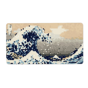 The Great Wave off Kanagawa 8 Bit Pixel Art