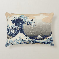 The Great Wave off Kanagawa 8 Bit Pixel Art