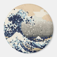 The Great Wave off Kanagawa 8 Bit Pixel Art