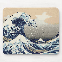 The Great Wave off Kanagawa 8 Bit Pixel Art