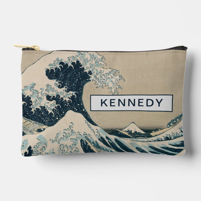The Great Wave off Kanagawa Accessory Pouch (Front)