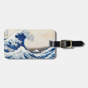 The Great Wave off Kanagawa by Hokusai Art Luggage Tag