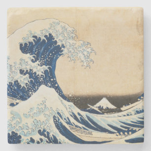 The Great Wave off Kanagawa by Hokusai Stone Coaster