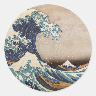 The Great Wave off Kanagawa Classic Round Sticker