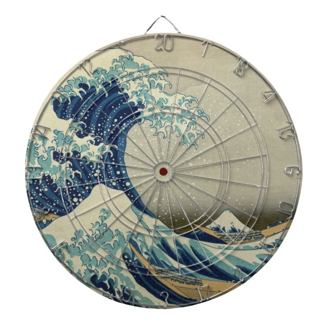The Great Wave off Kanagawa Dartboard (Front)