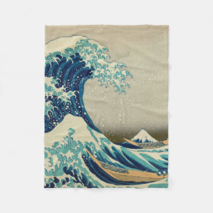 The Great Wave off Kanagawa Fleece Blanket