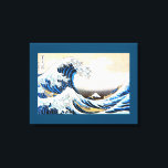 The Great Wave off Kanagawa, Hokusai Canvas Print<br><div class="desc">*You can customise the background colour of this item freely using "Edit Design". Katsushika Hokusai (31 October 1760 – 10 May 1849), known simply as Hokusai, was a Japanese artist, ukiyo-e painter and printmaker of the Edo period. Born in Edo (now Tokyo), Hokusai is best known as author of the...</div>