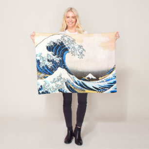 The Great Wave off Kanagawa, Hokusai Fleece Blanket
