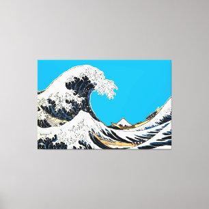 The Great Wave Off Kanagawa Hokusai, Japanese art Canvas Print