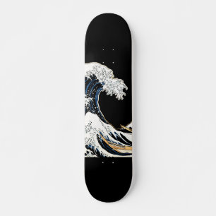 The Great Wave Off Kanagawa Hokusai, Japanese art Skateboard