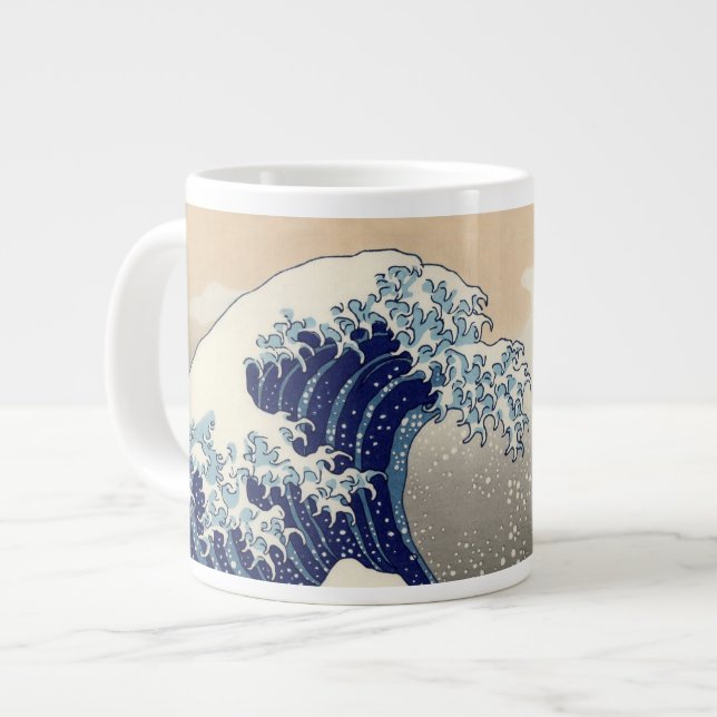 The Great Wave off Kanagawa Hokusai Large Coffee Mug (Front Left)